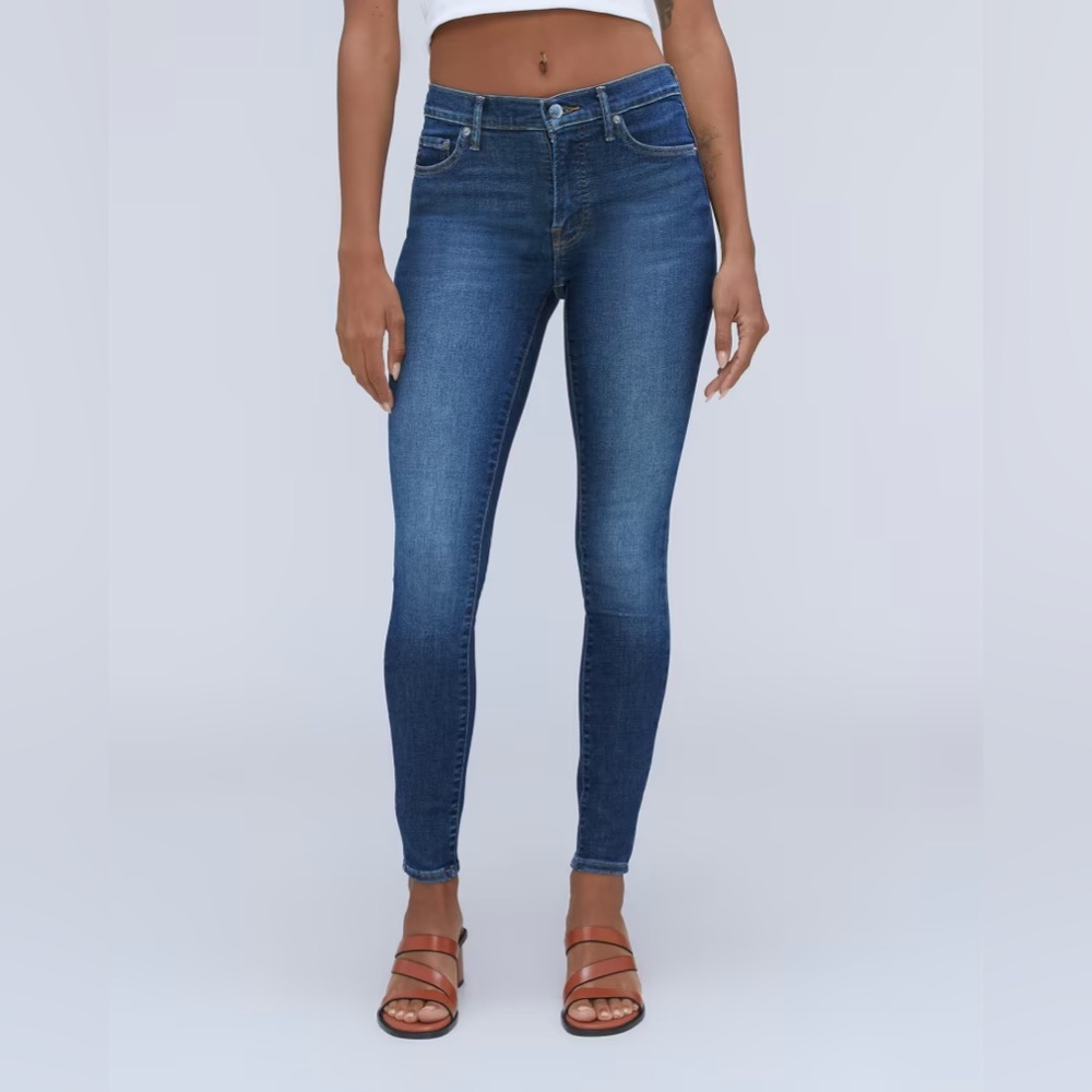 Everlane Mid Rise Skinny Jean Ankle in Dark Indigo wash size 30